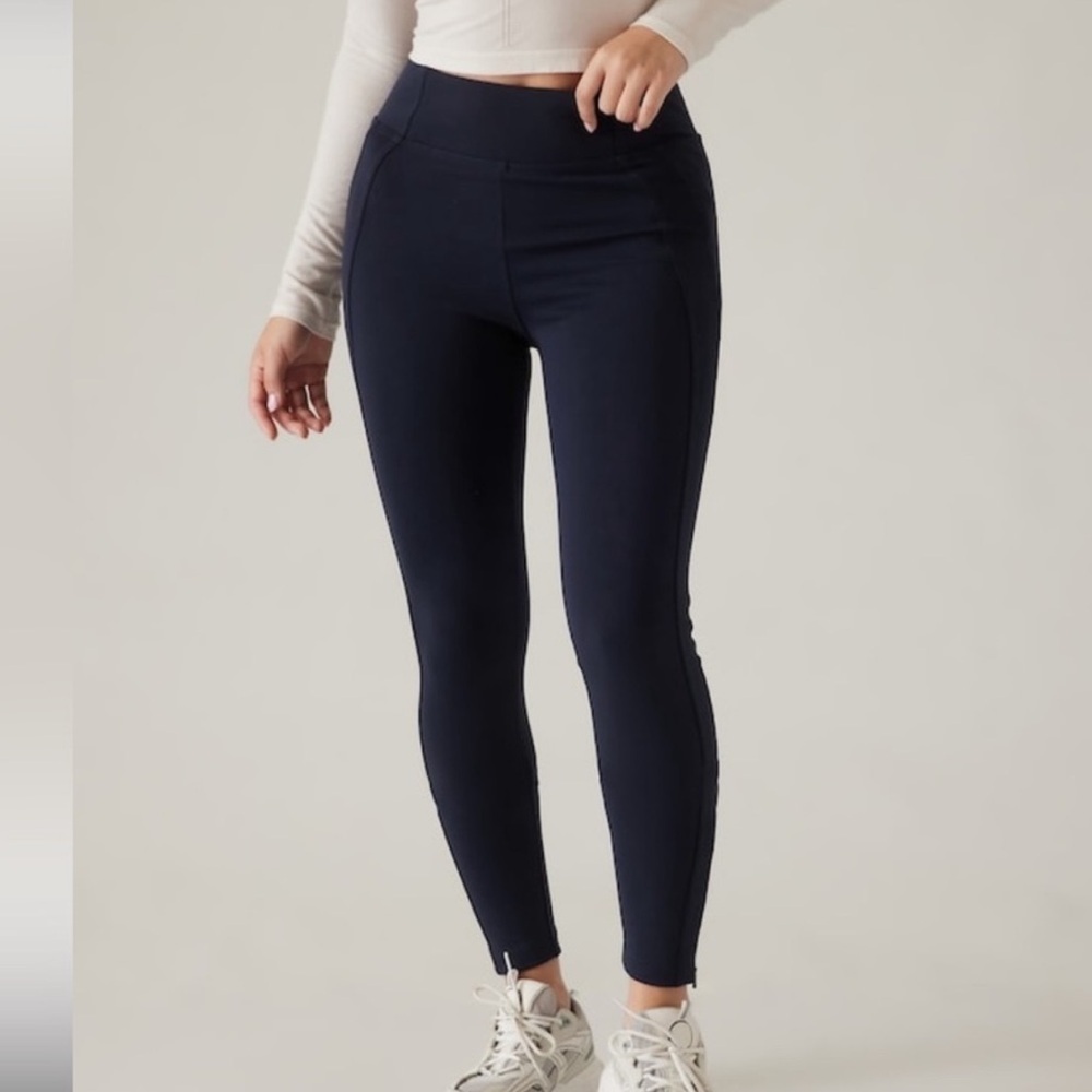 Athleta Delancy Skyline High Rise Legging Pants Blue